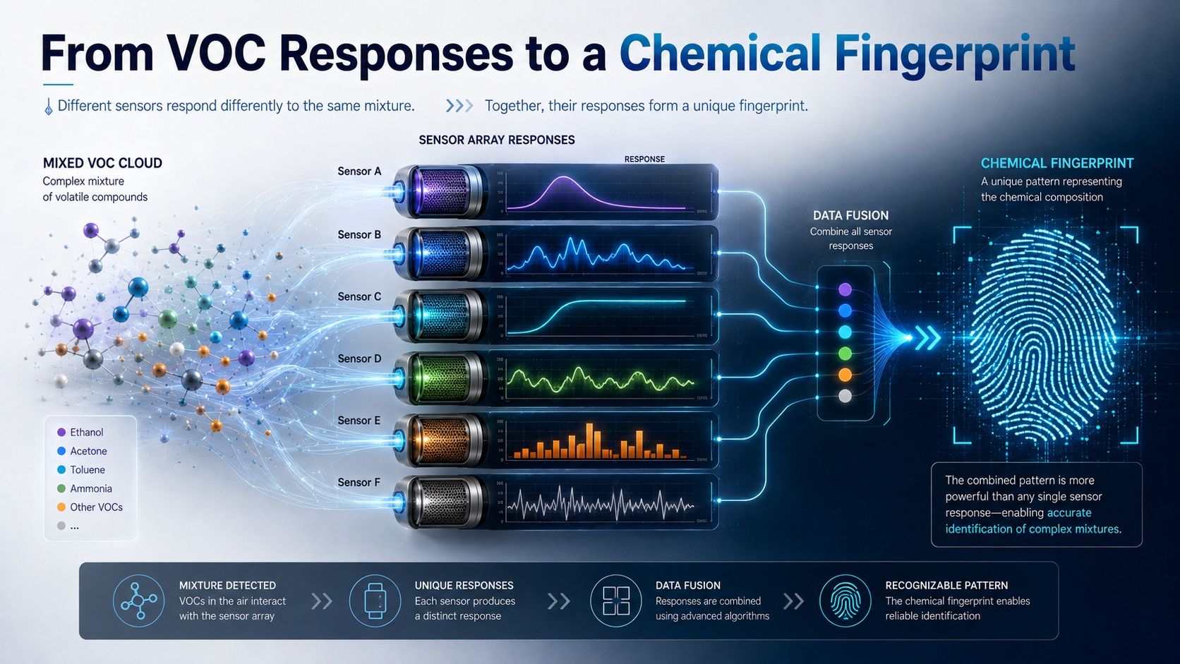 AI Nose sensor array chemical fingerprint