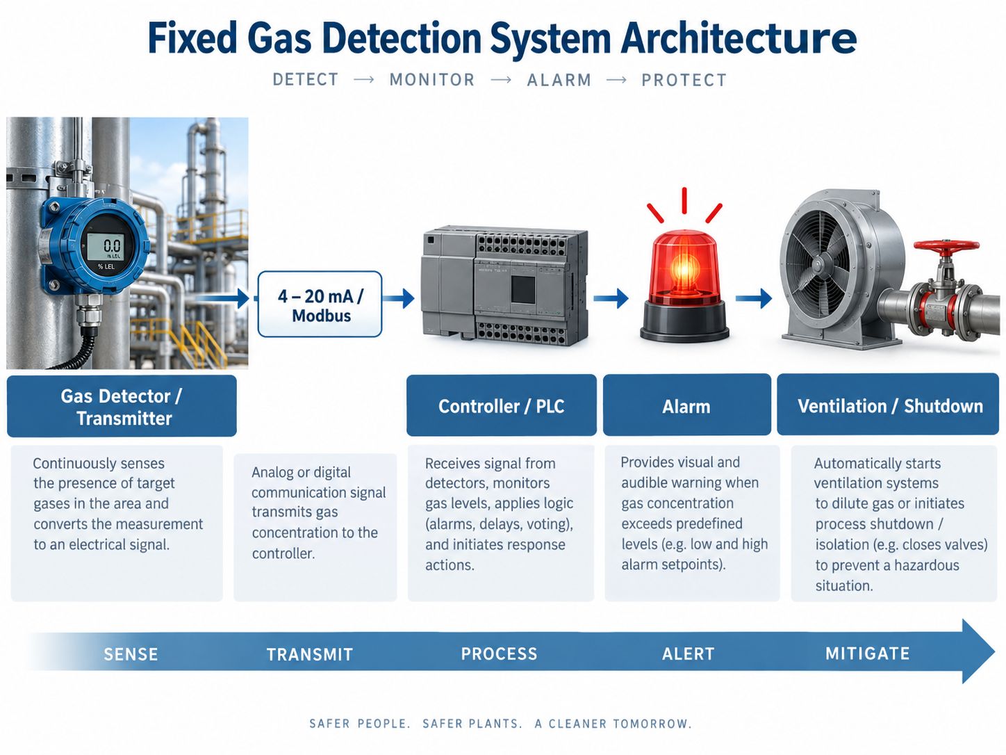 Fixed Gas Detection System Architecture