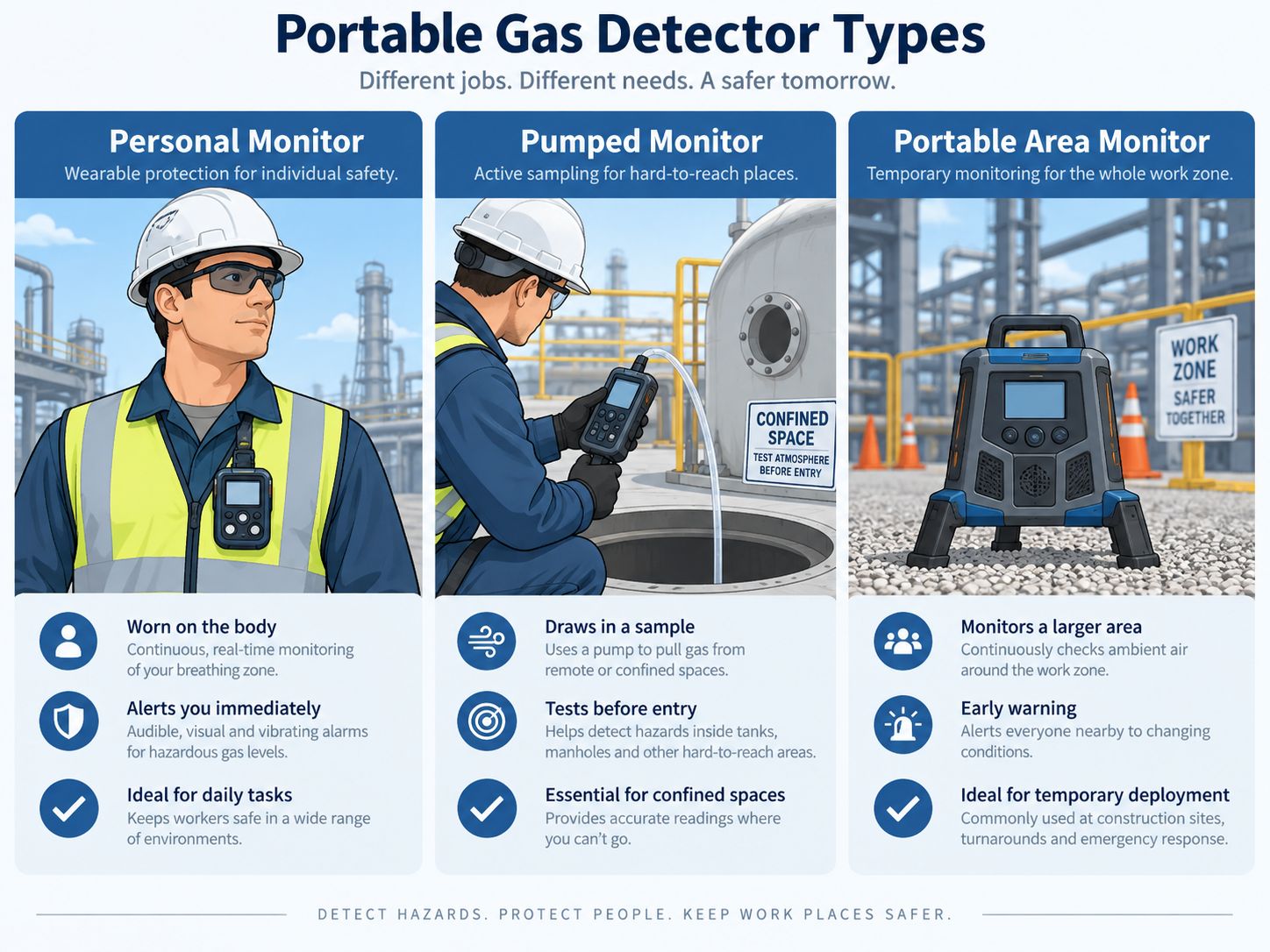 Portable Gas Detector Types
