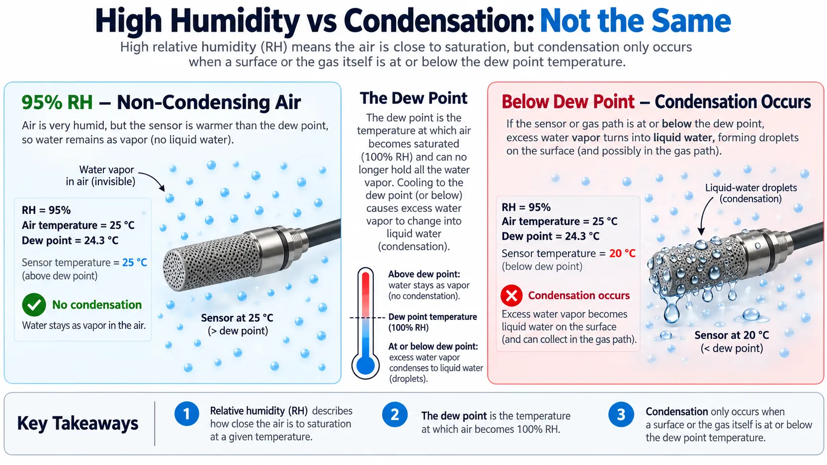 High Humidity vs Condensation: Not the Same